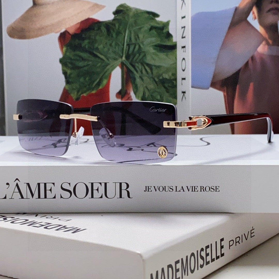 C DE RECTANGULAR FRAME SUNGLASSES 518454 IN METAL