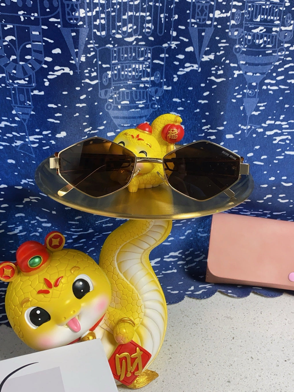 LOGO SUNGLASSES 560865 IN HAVANA ACETATE GOLD METAL BROWN LENS