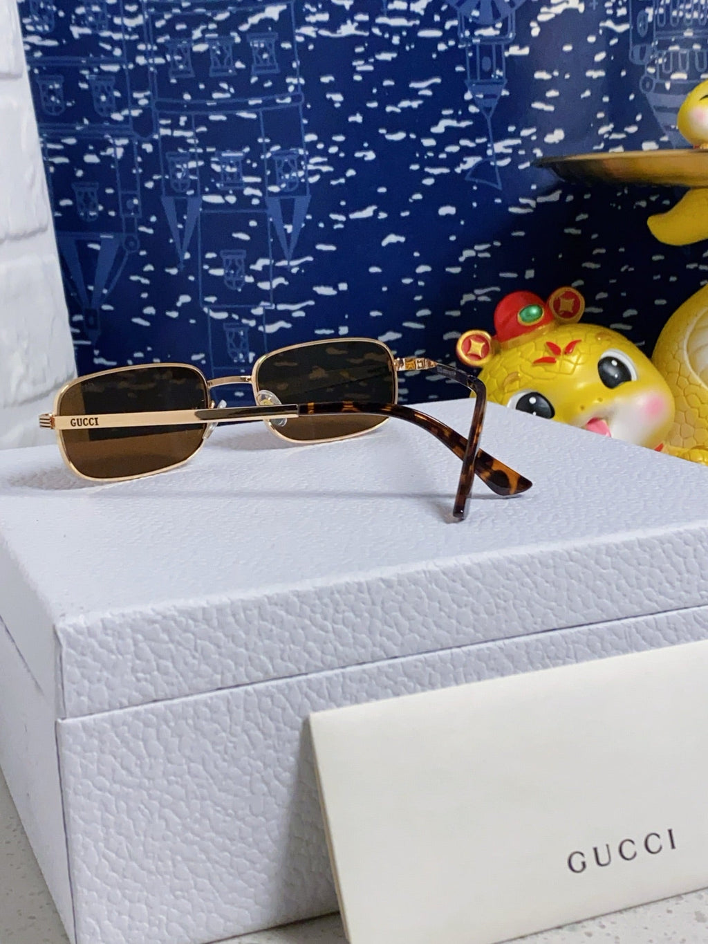 RECTANGULAR FRAME SUNGLASSES GG1457S IN METAL