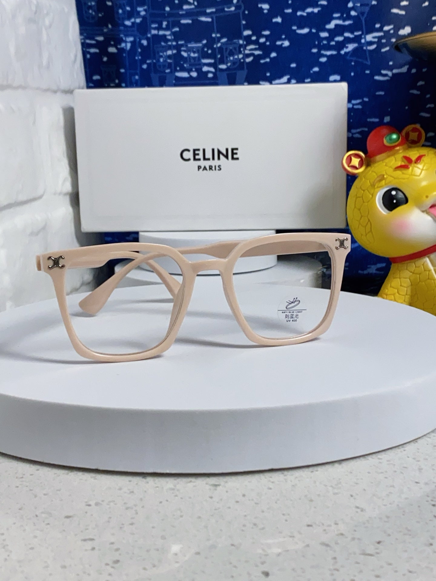 TRIOMPHE SUNGLASSES 563252 IN NUDE ACETATE