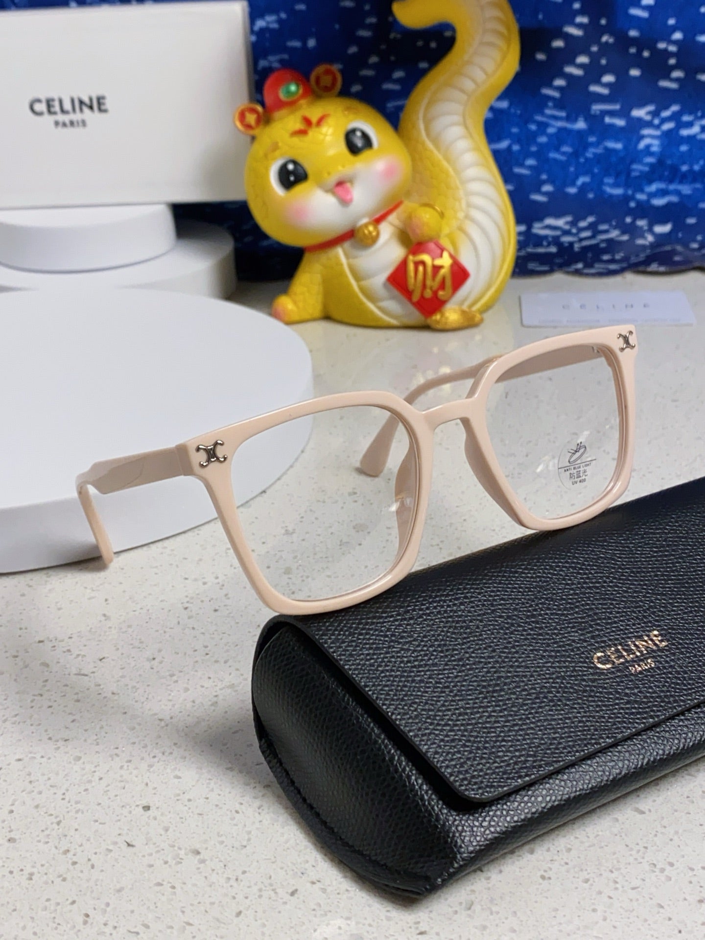 TRIOMPHE SUNGLASSES 563252 IN NUDE ACETATE