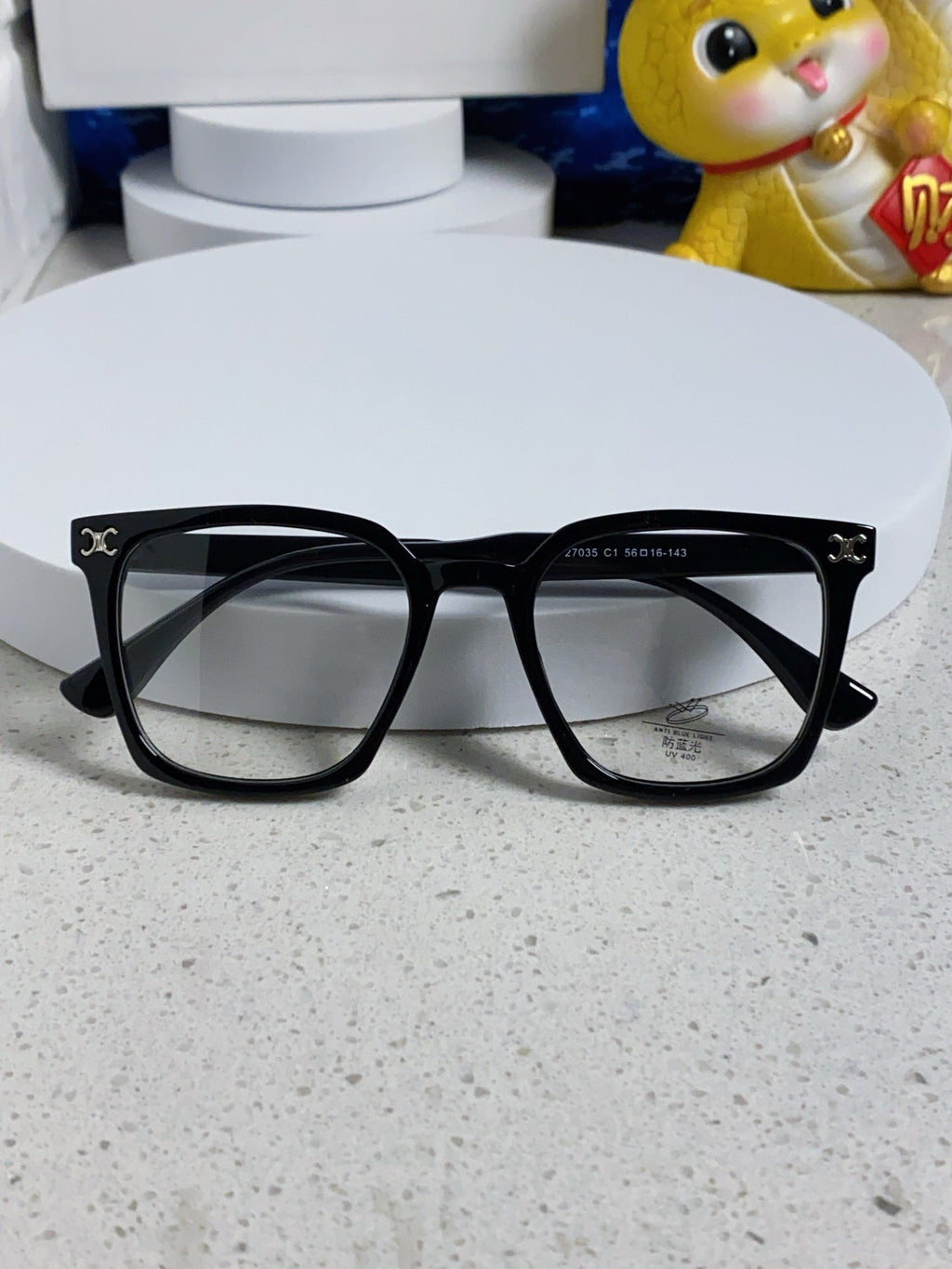 TRIOMPHE SUNGLASSES 563256 IN BLACK ACETATE