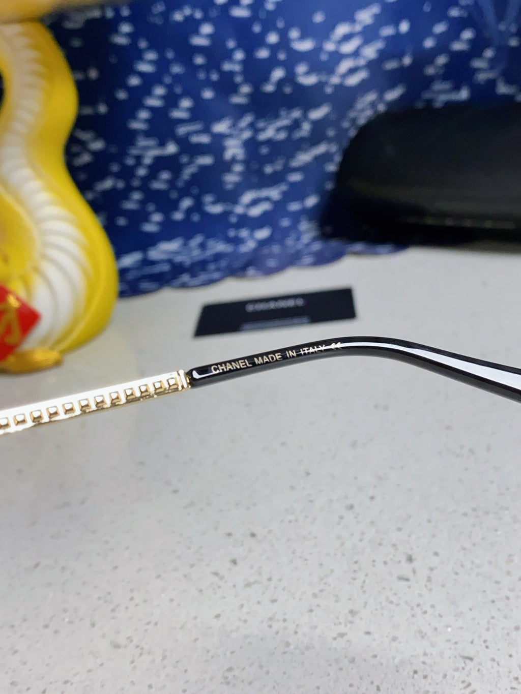 CAT EYE SUNGLASSES 641936 IN GOLD METAL BLACK LENSES