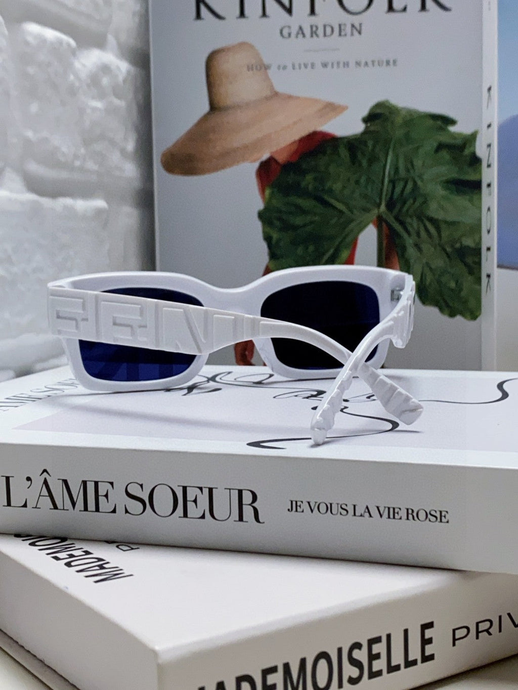 ROMA EMBOSSED RECTANGULAR FRAME SUNGLASSES 527221 IN ACETATE