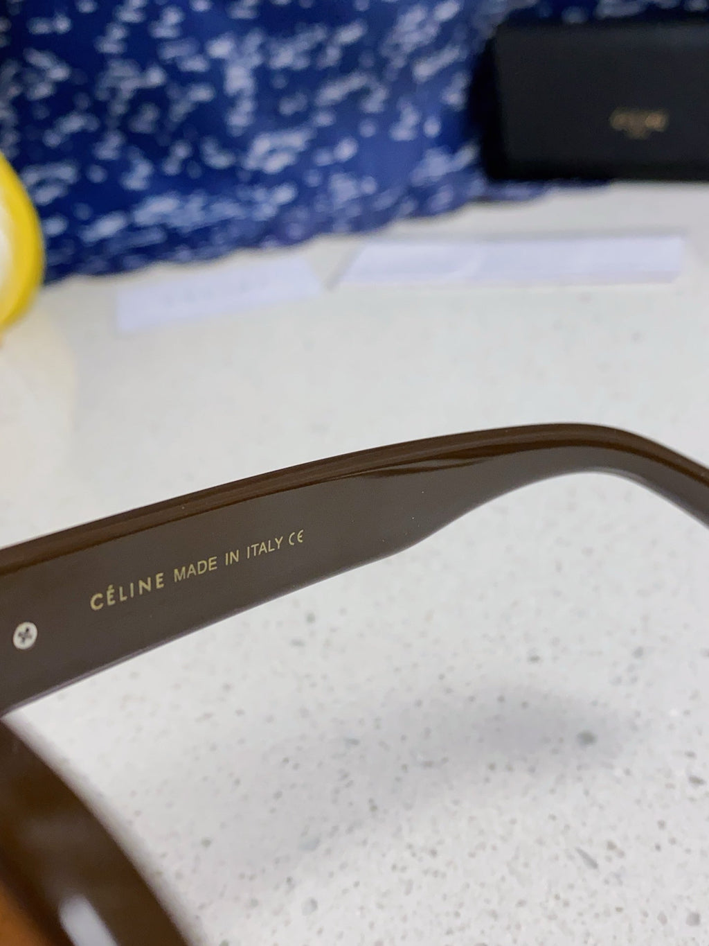 TRIOMPHE SQUARE SUNGLASS 566742 IN CAMEL ACETATE