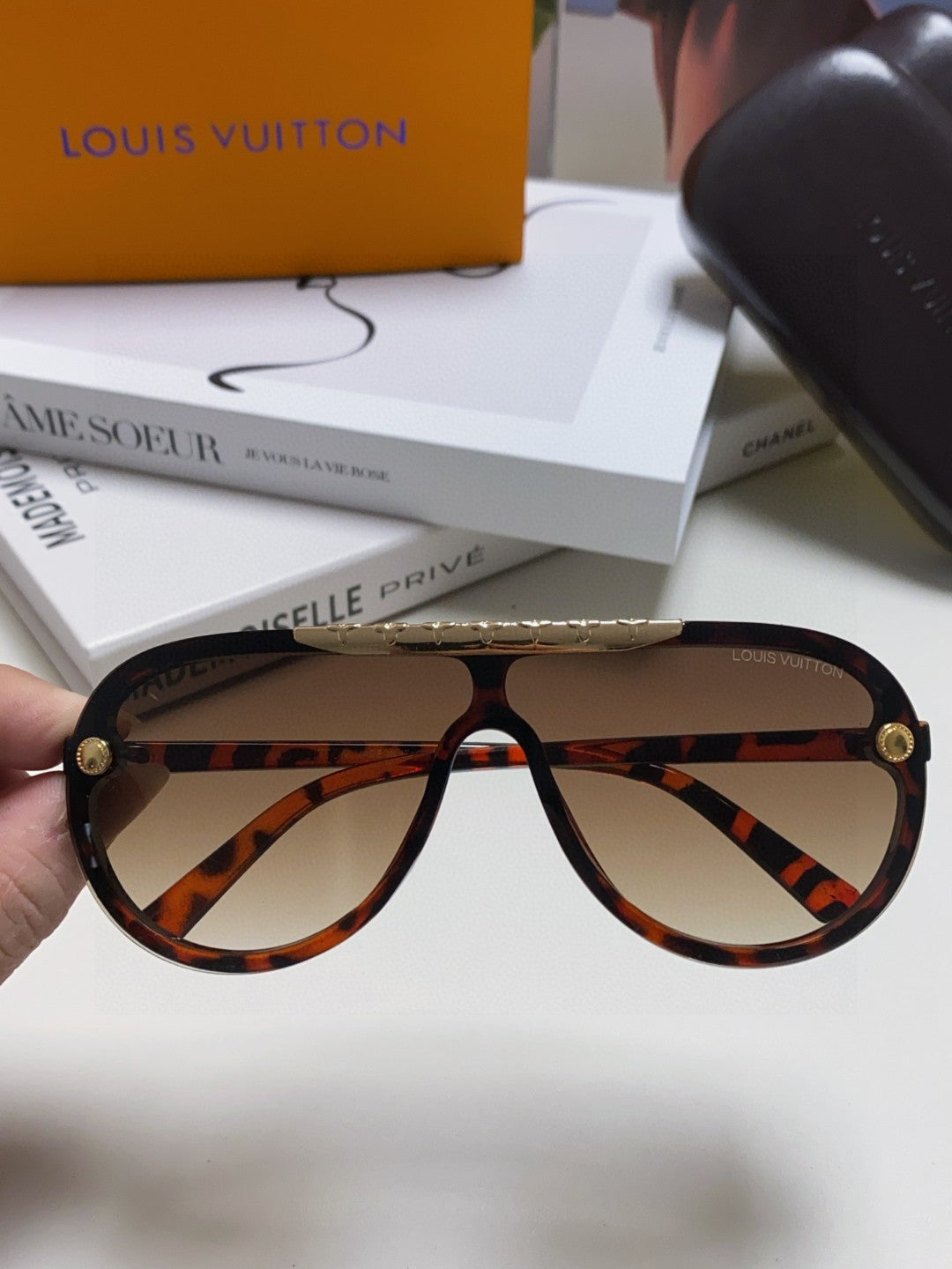 BLACKWOOD SUNGLASSES 567460 IN HAVANA ACETATE GOLD METAL