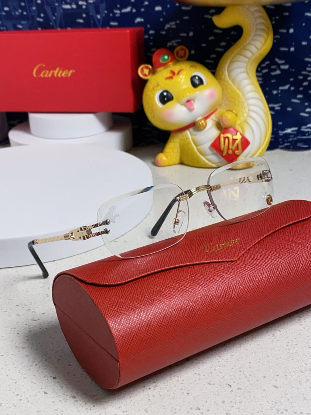 SIGNATURE C DE RECTANGULAR FRAME SUNGLASSES 533233 IN METAL