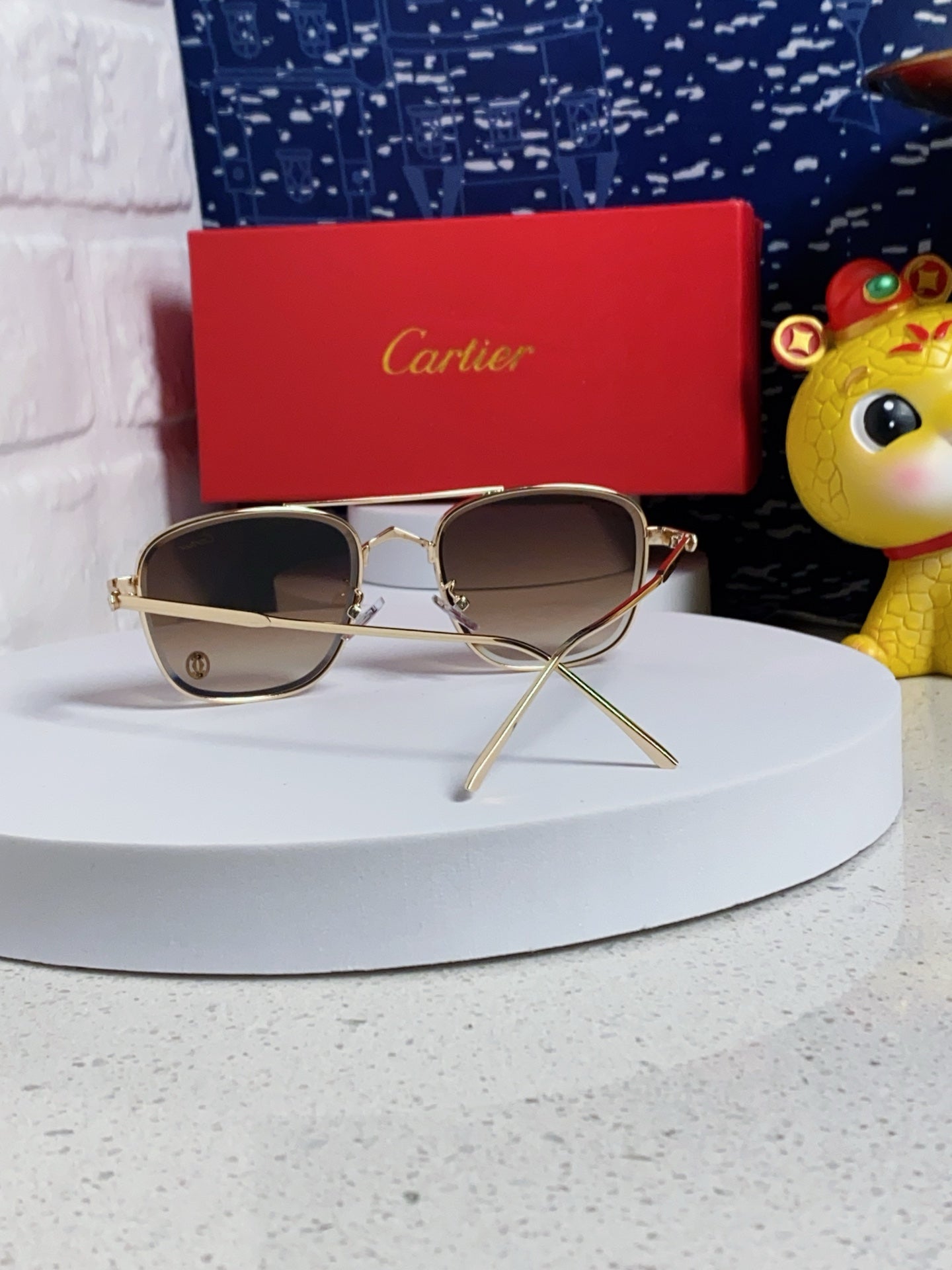 PREMIÈRE SQUARE FRAME SUNGLASSES 533240 IN METAL