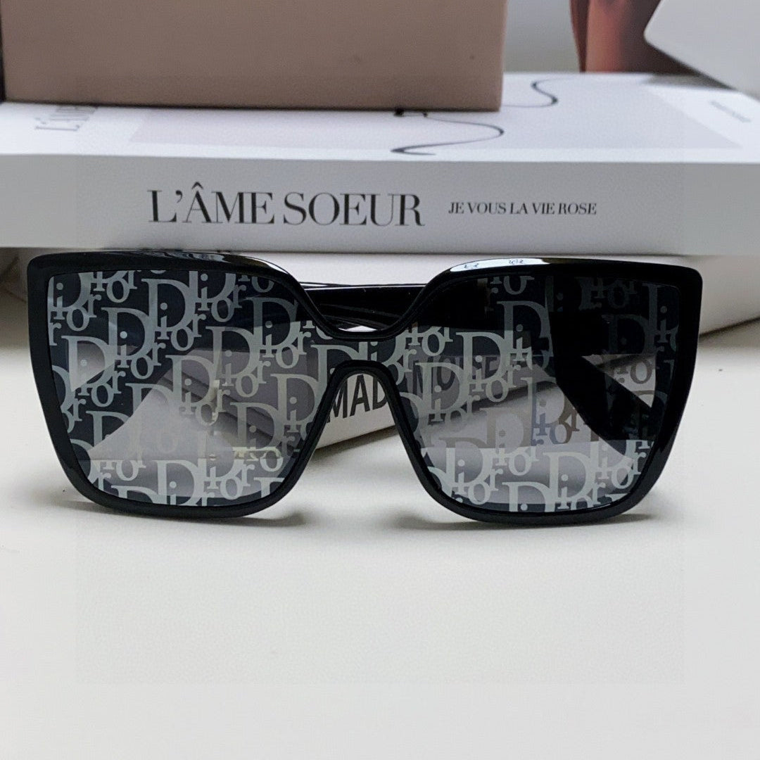 LADY 95.22 S2F SUNGLASS 571583 IN BLACK ACETATE OBLIQUE MASK