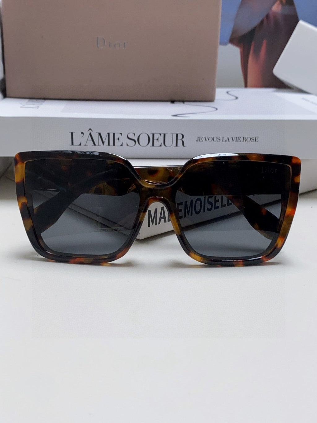 LADY 95.22 S2F SUNGLASS 571585 IN HAVANA ACETATE GREY LENSES