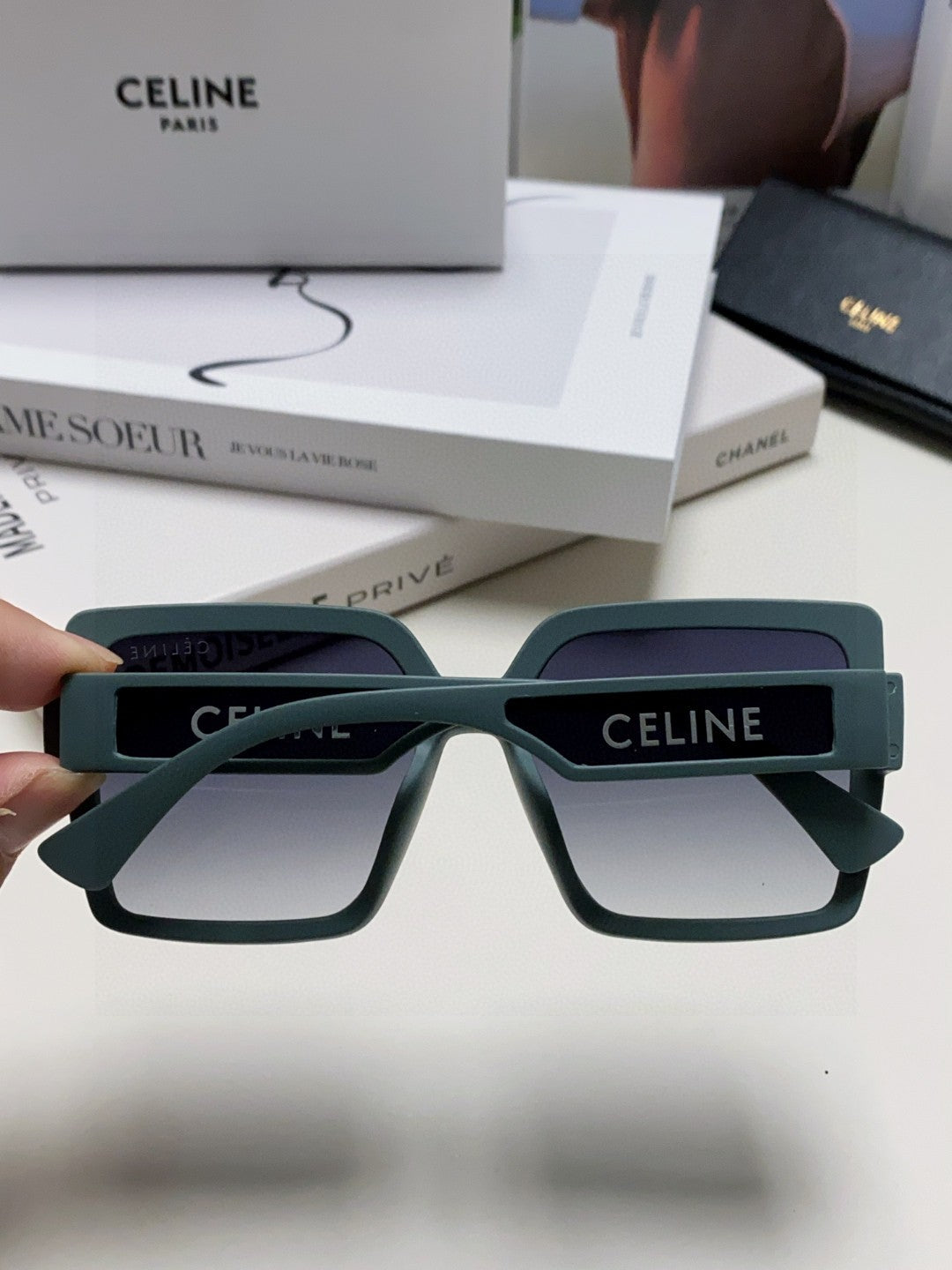 TRIOMPHE SUNGLASSES 573253 IN BABY BLUE ACETATE