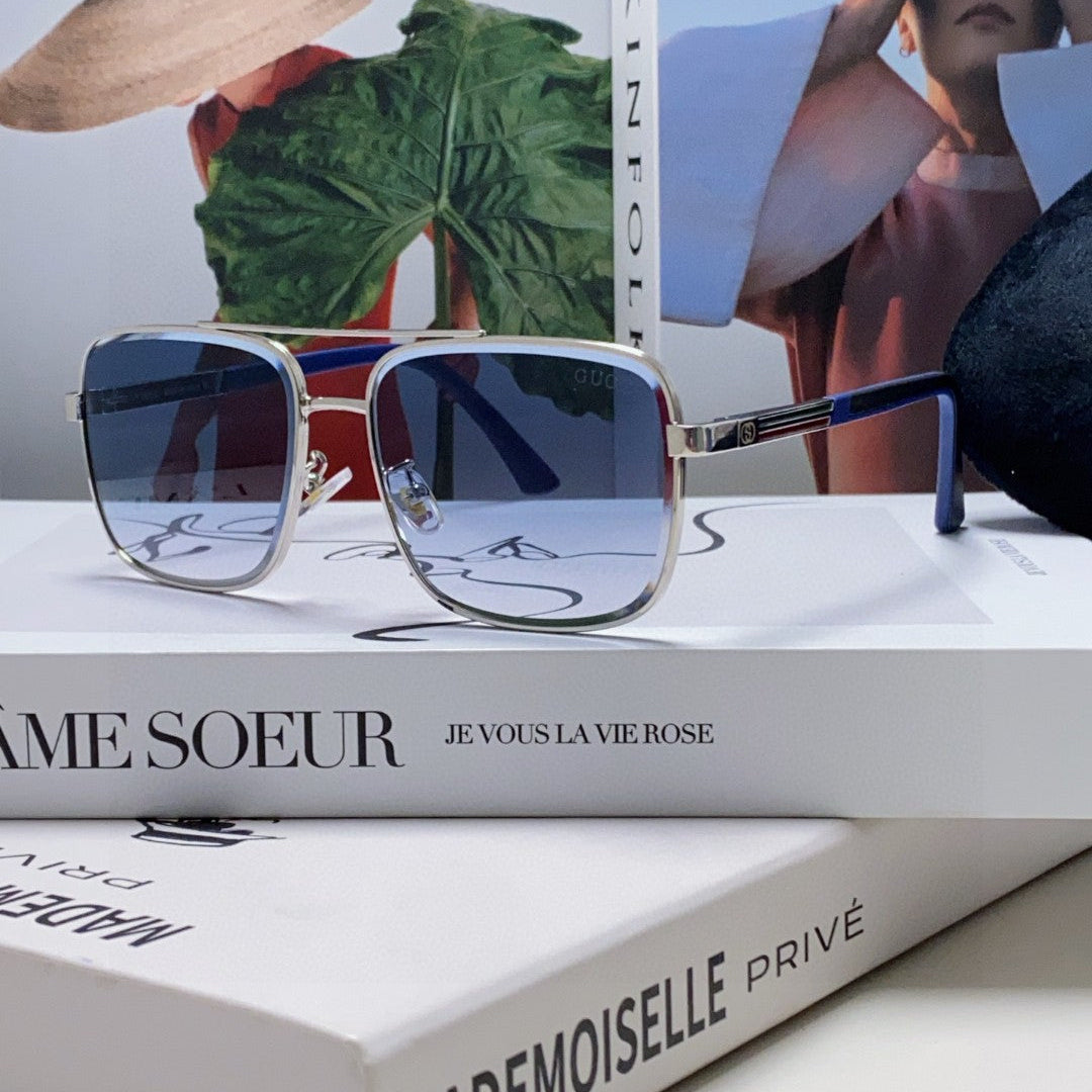 SQUARE FRAME SUNGLASSES 576880 IN METAL