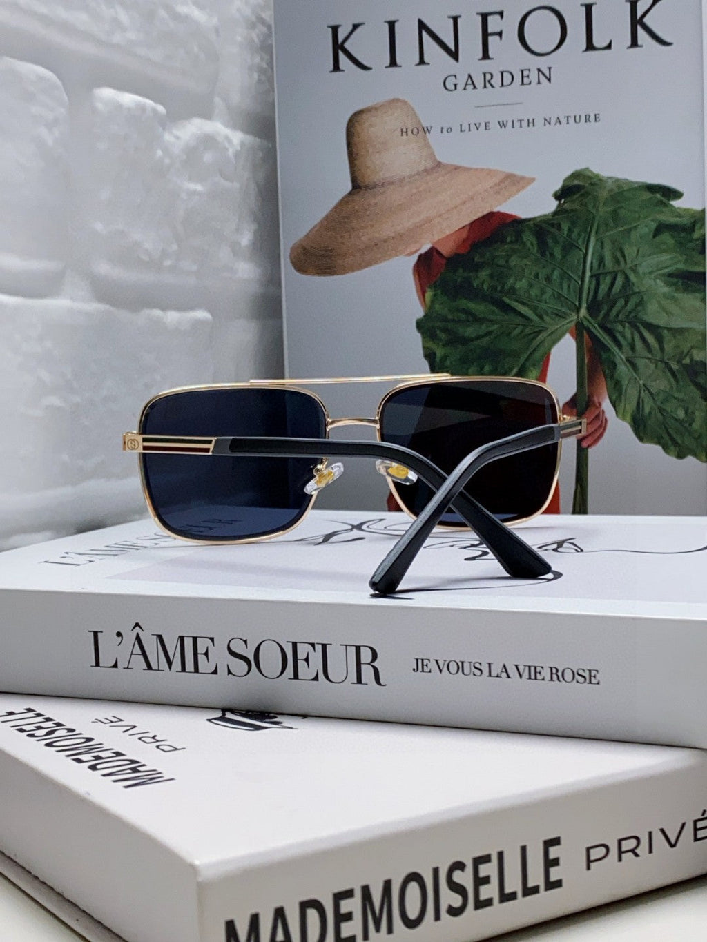 SQUARE FRAME SUNGLASSES 576880 IN METAL