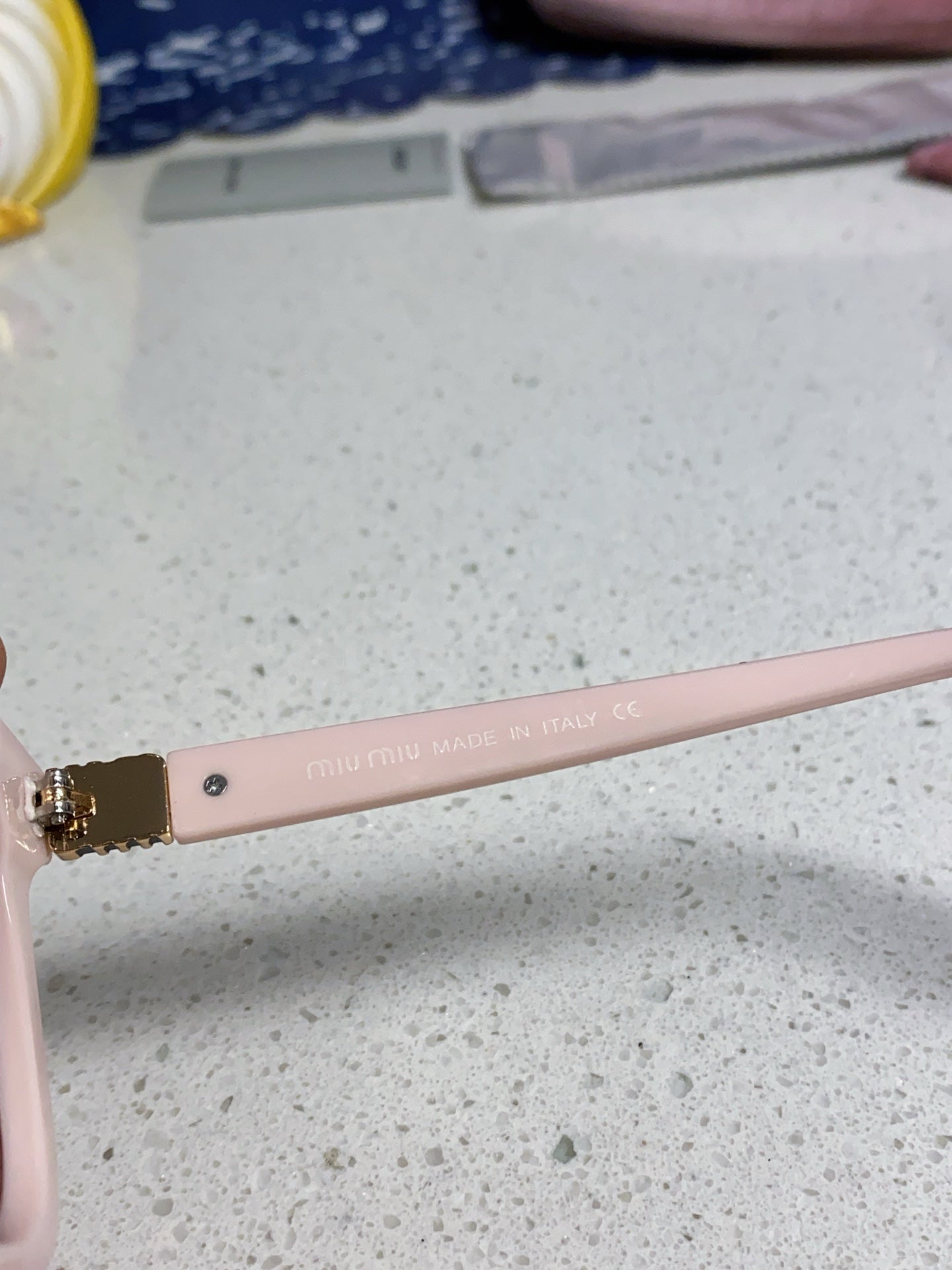 GLIMPSE SQUARE SUNGLASSES 554611 IN LIGHT PINK ACETATE