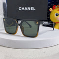 SQUARE SUNGLASSES 641808 IN BLACK OMBRE ORANGE ACETATE GOLD CHAIN