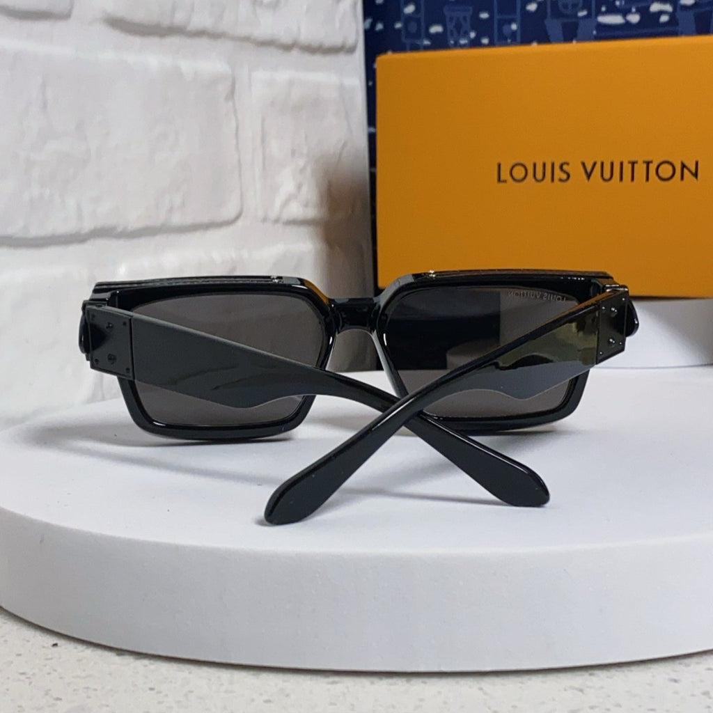 RECTANGLE SUNGLASSES 575846 IN BLACK ACETATE