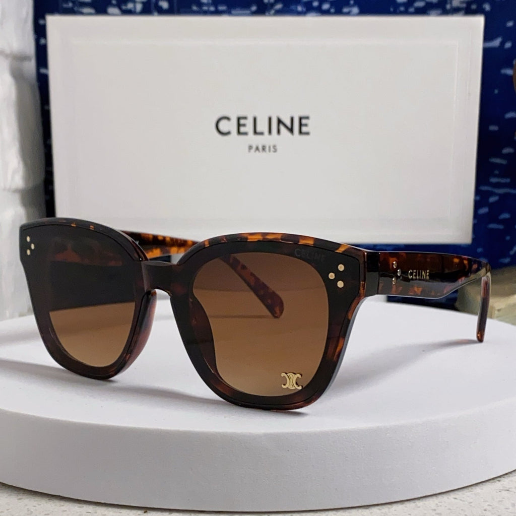 SQUARE SUNGLASS 575844 IN HAVANA ACETATE