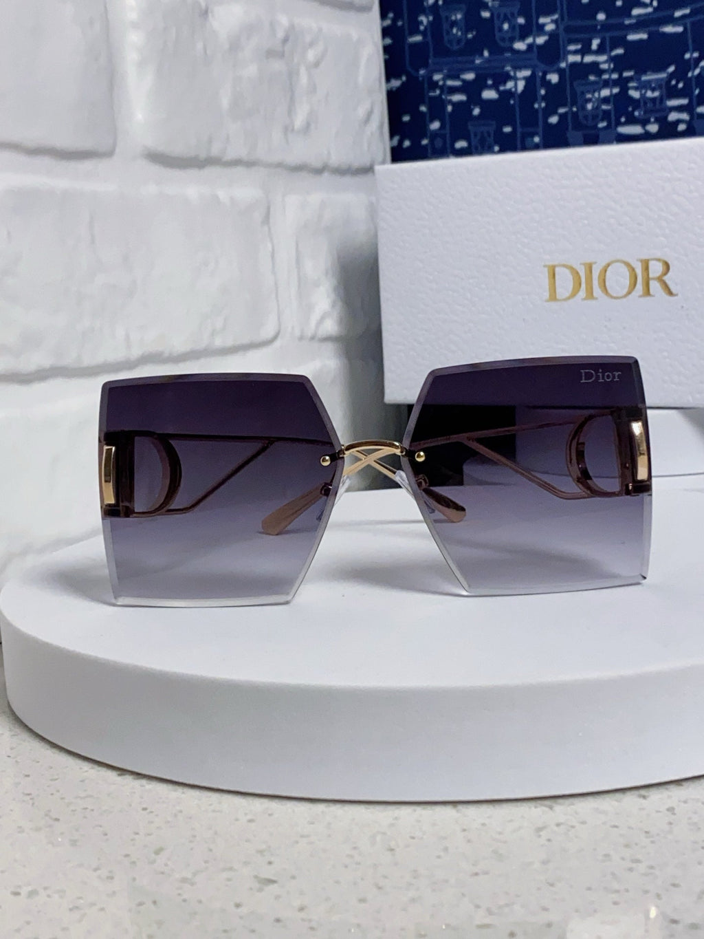 30MONTAIGNE S7U SUNGLASS 578109 IN GOLD METAL GREY SMOKE LENSES