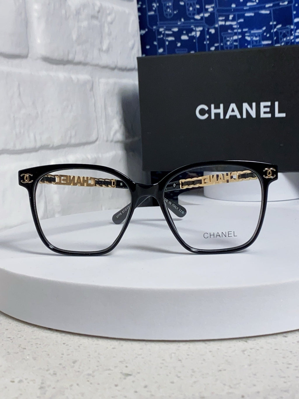 SQUARE SUNGLASSES 632030 IN BLACK ACETATE CLEAR LENSES