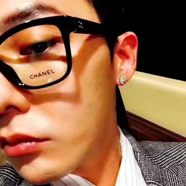 SQUARE SUNGLASSES 3392 IN BLACK ACETATE CLEAR LENSES