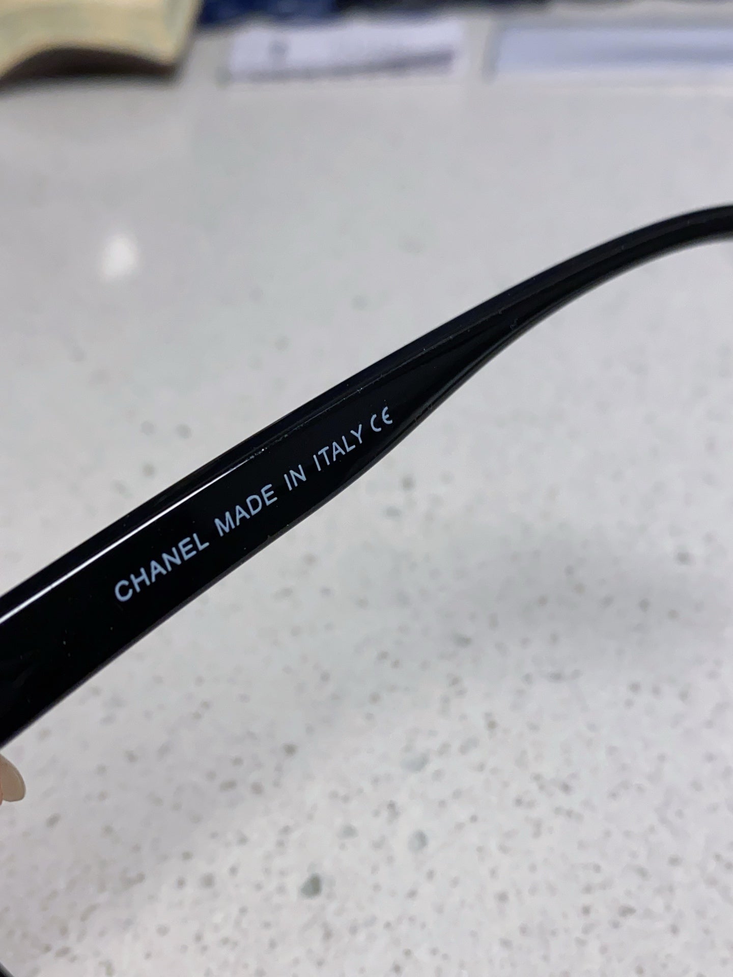 SQUARE SUNGLASSES 3392 IN BLACK ACETATE BLACK LENSES