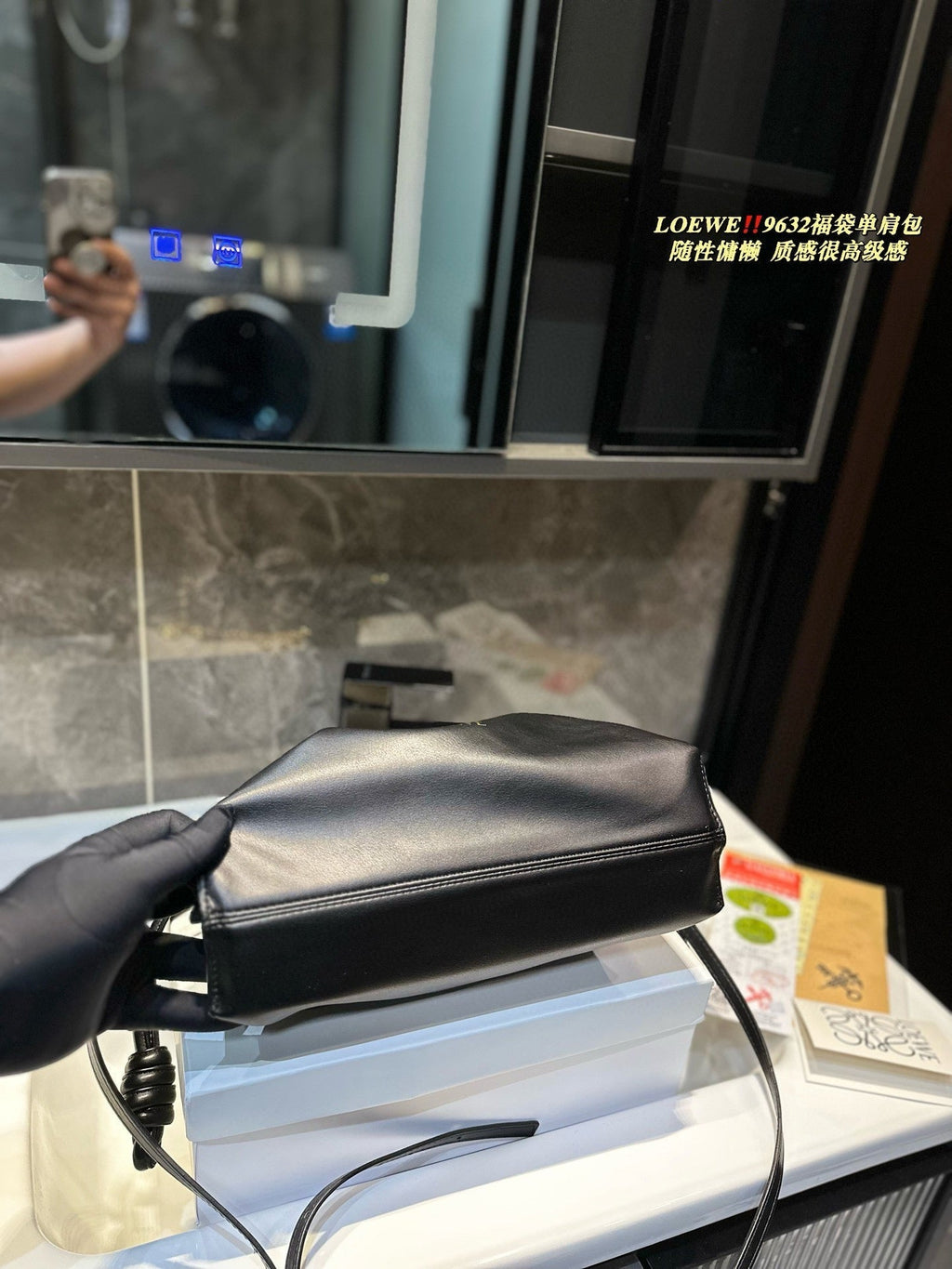 MEDIUM FLAMENCO PURSE 29 IN BLACK NAPPA LAMBSKIN