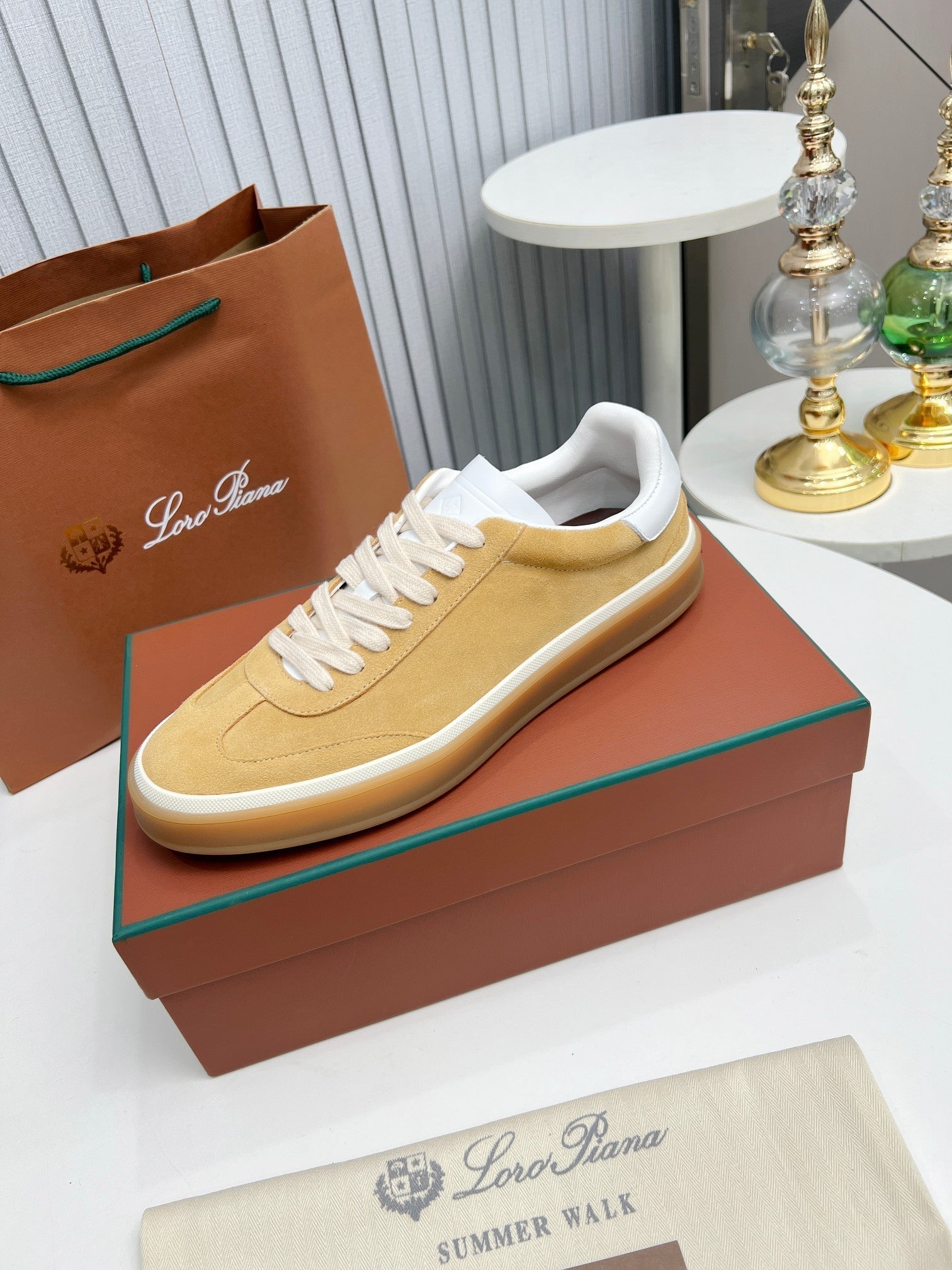 LP TENNIS WALK SNEAKERS TAWNY SUEDE