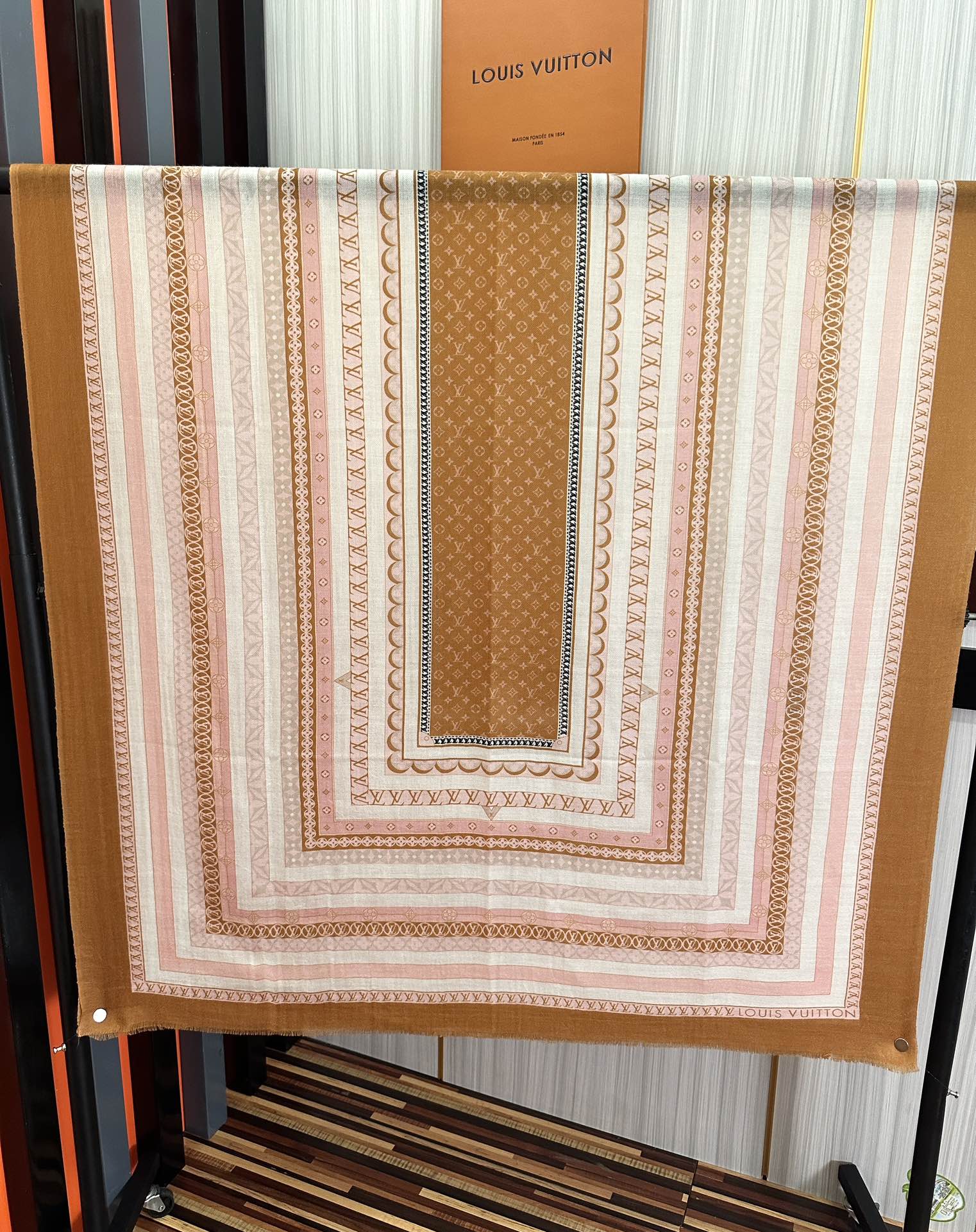 SCARF 200 CM IN COLORFUL CASHMERE 394891