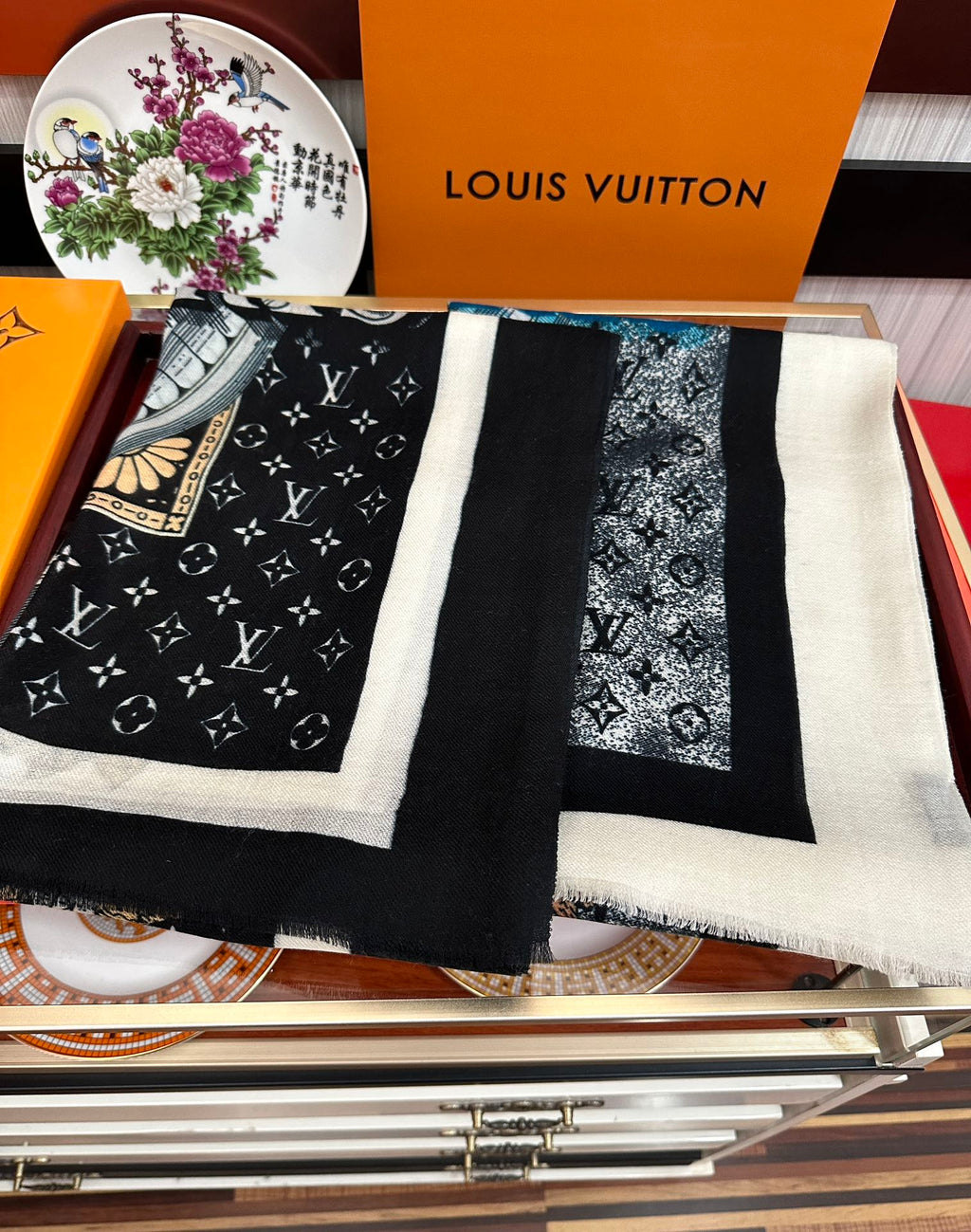 SCARF MALLES MERVEILLEUSES 200 CM IN COLORFUL CASHMERE 400067