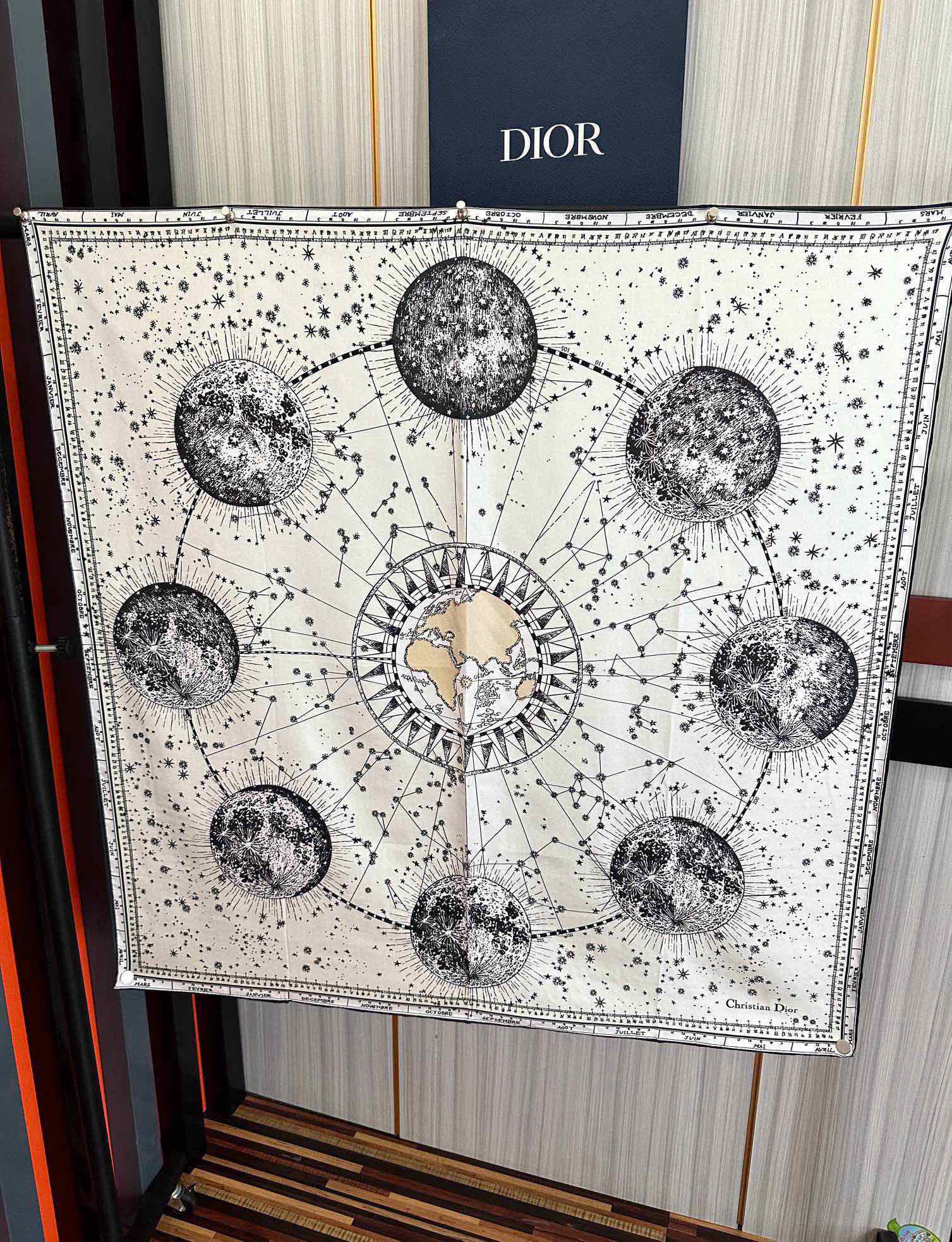 DIOR SCARF 90 CM IN SILK 651243