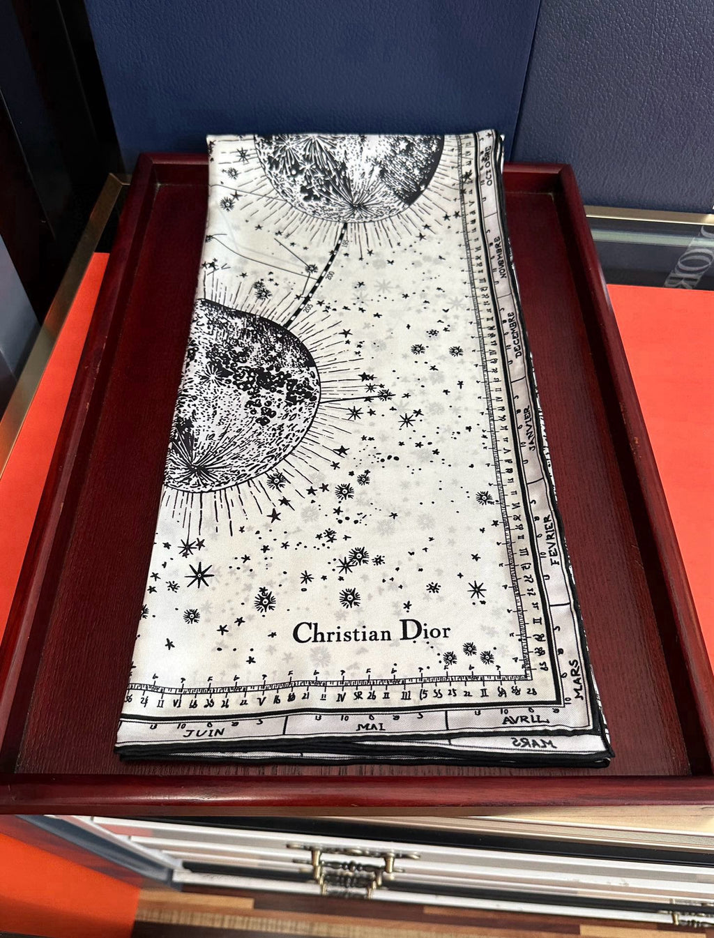 DIOR SCARF 90 CM IN SILK 651243