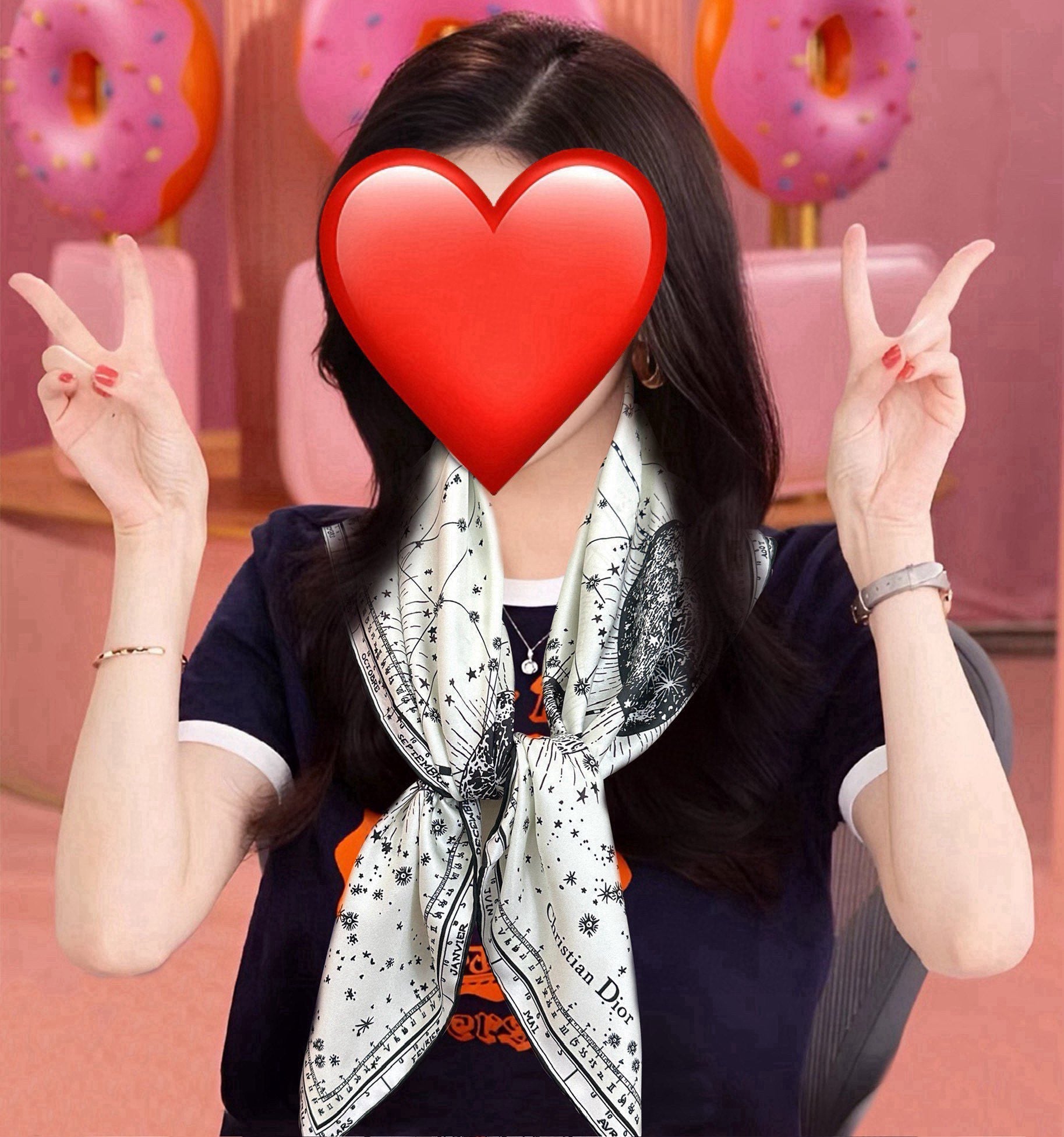 DIOR SCARF 90 CM IN SILK 651243