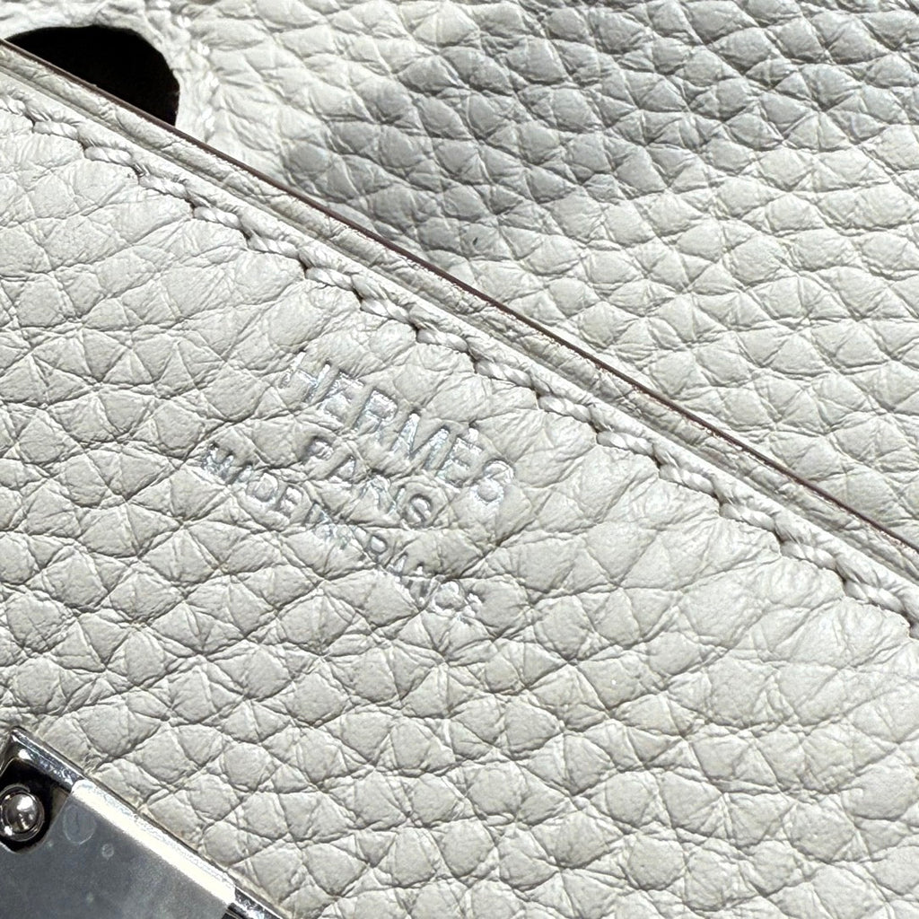 HM BIRKIN 25CM IN CREAM TOGO LEATHER SILVER HARDWARE