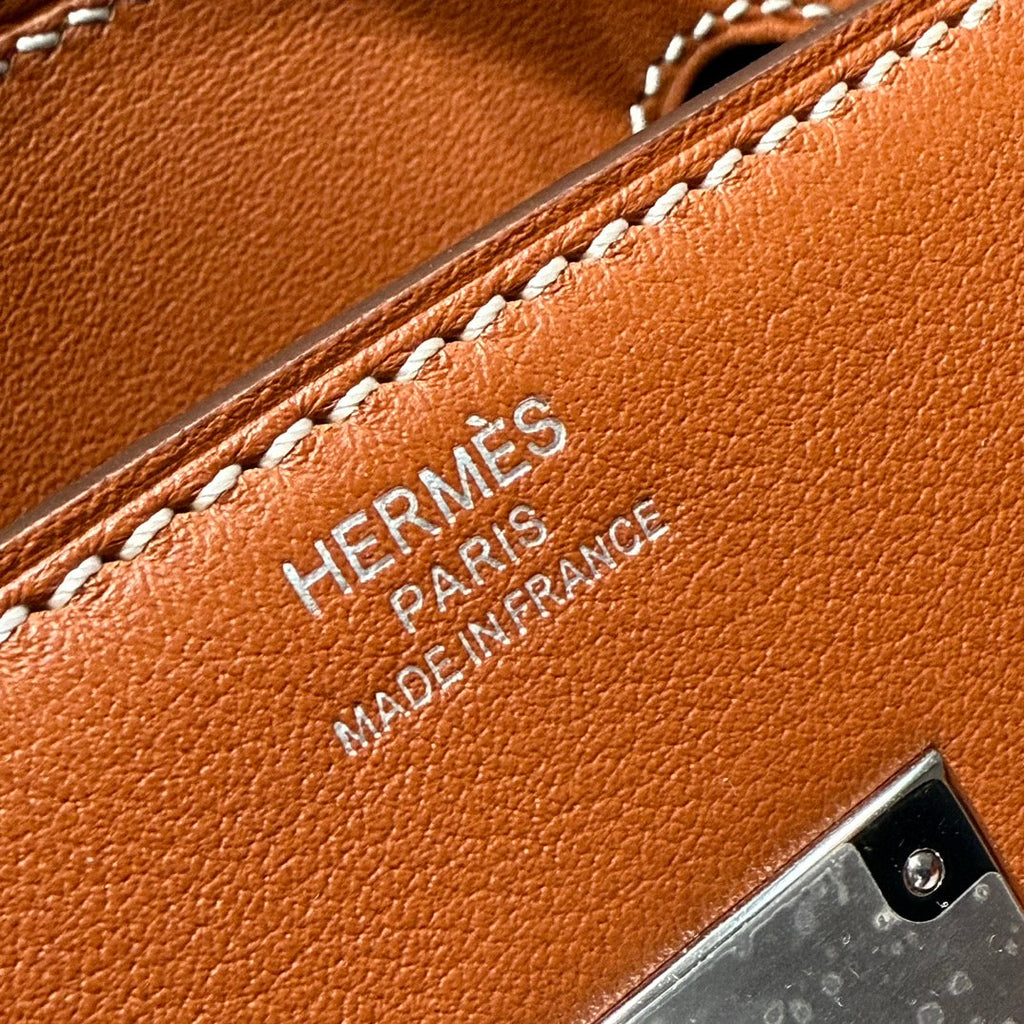 HM BIRKIN 30CM IN VEAU BARENIA SWIFT CALFSKIN ERCU TOILE CANVAS