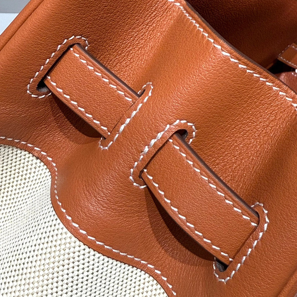 HM BIRKIN 35CM IN VEAU BARENIA SWIFT CALFSKIN ERCU TOILE CANVAS