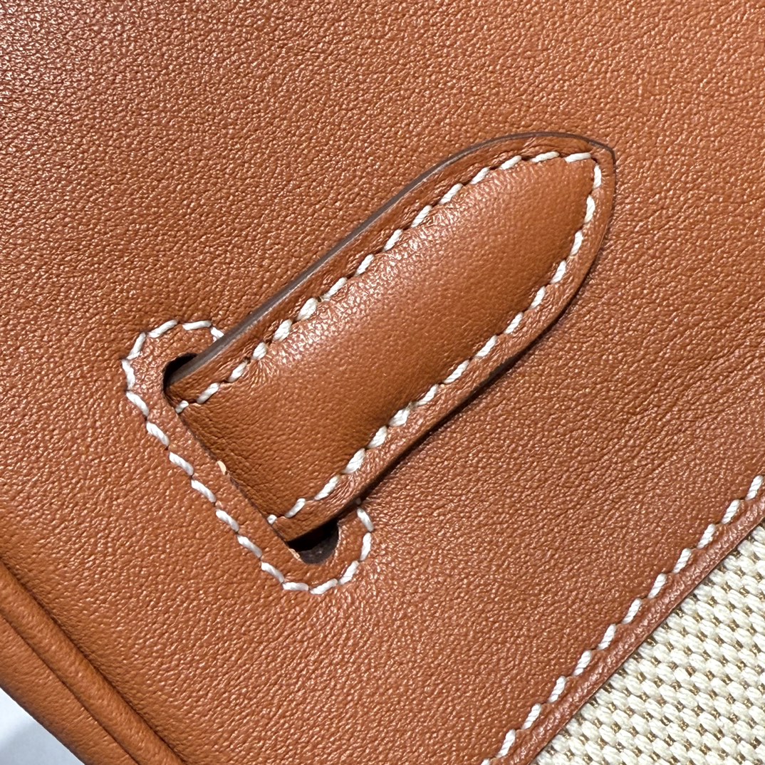 HM BIRKIN 35CM IN VEAU BARENIA SWIFT CALFSKIN ERCU TOILE CANVAS