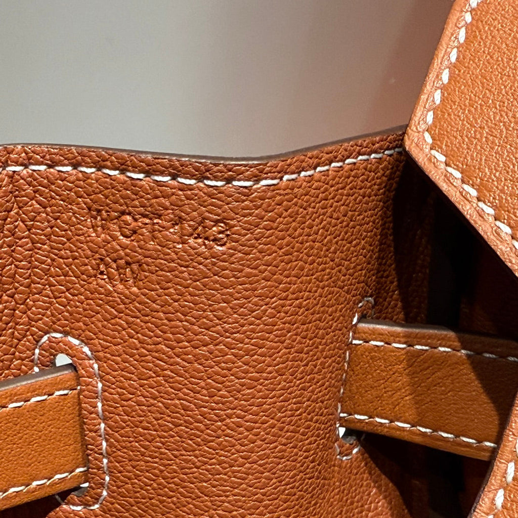 HM BIRKIN 35CM IN VEAU BARENIA SWIFT CALFSKIN ERCU TOILE CANVAS