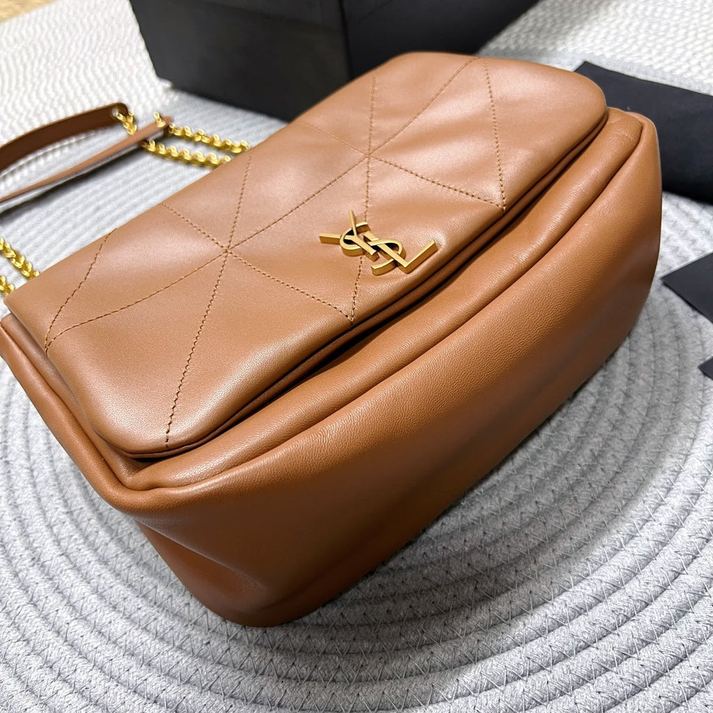 JAMIE 4.3 SMALL BAG 25 IN TAWNY BROWN LAMBSKIN GOLD HARDWARE