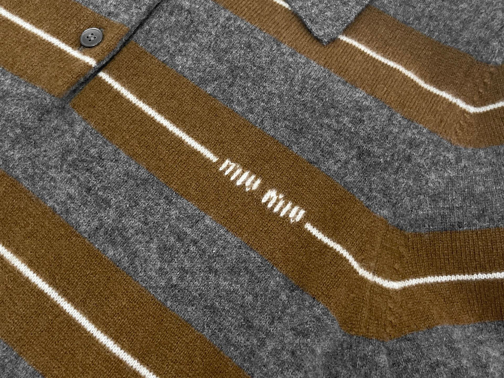 MIUMIU KNIT POLO SHIRT STYLE 778