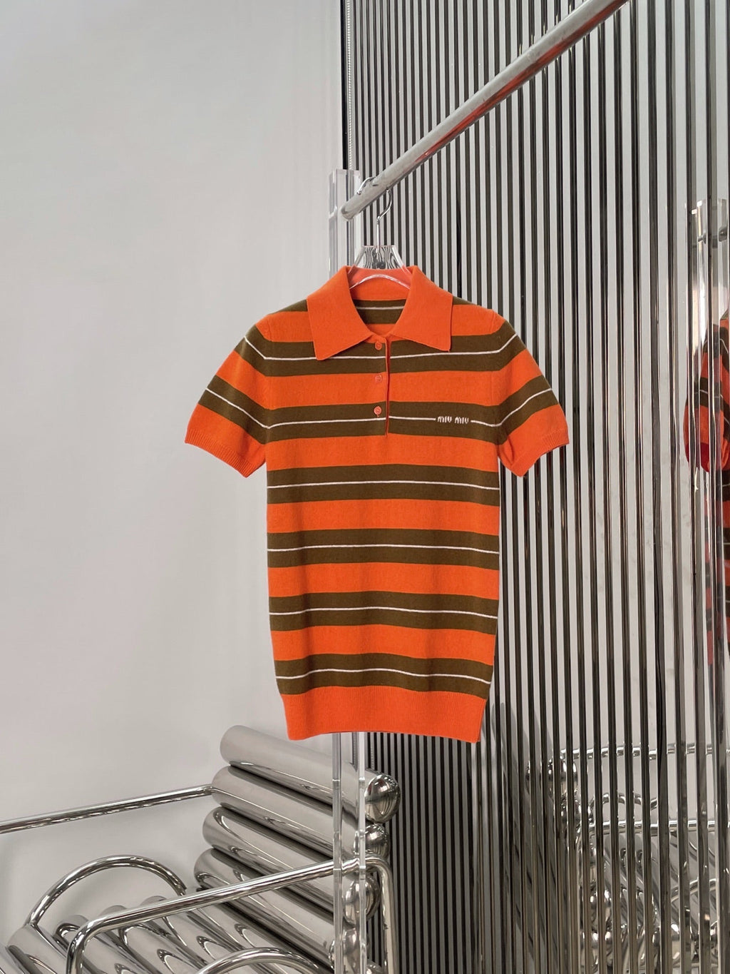 MIUMIU KNIT POLO SHIRT STYLE 779