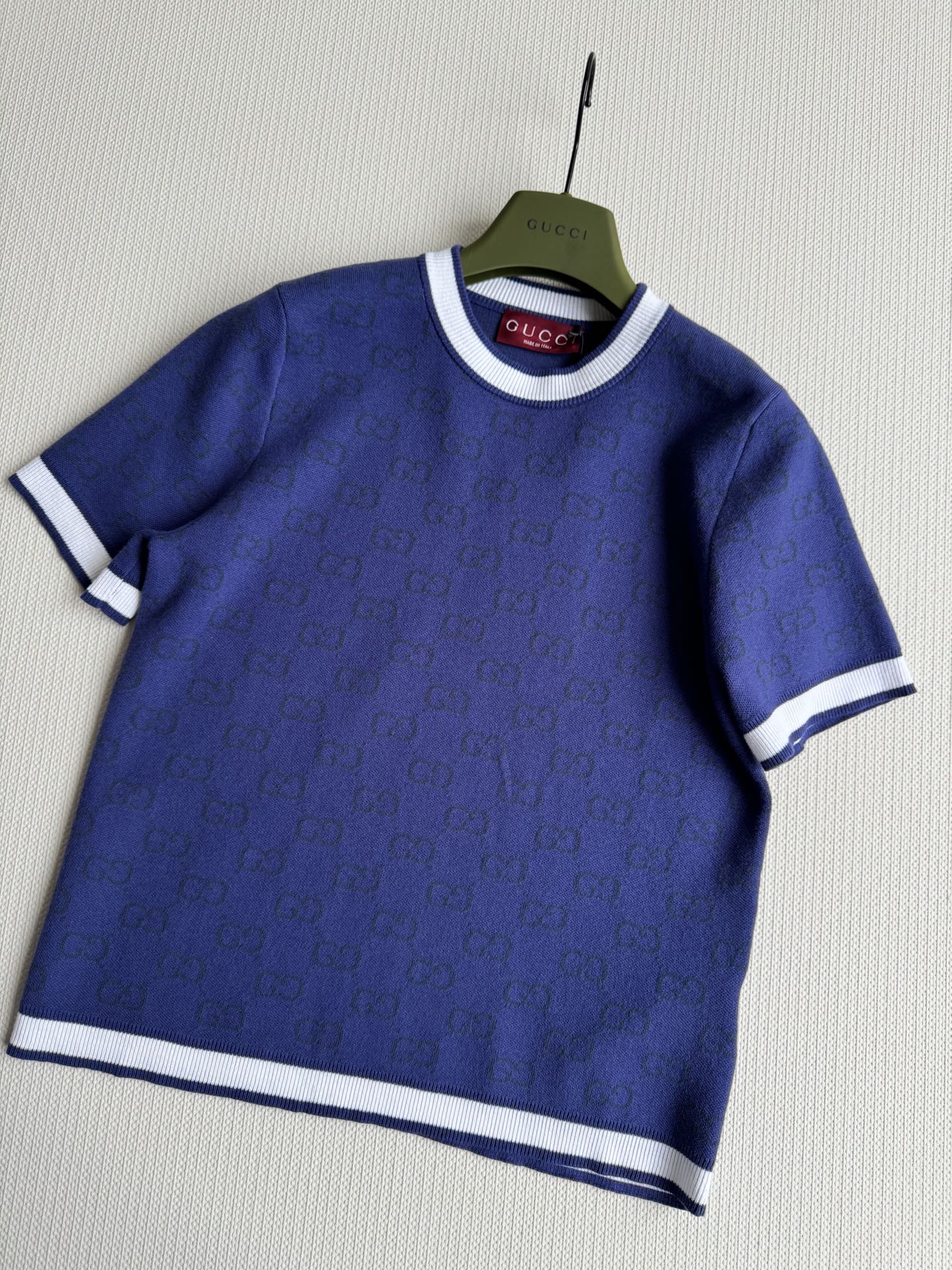 GUCCI SHORT-SLEEVE KNIT TOP STYLE 123