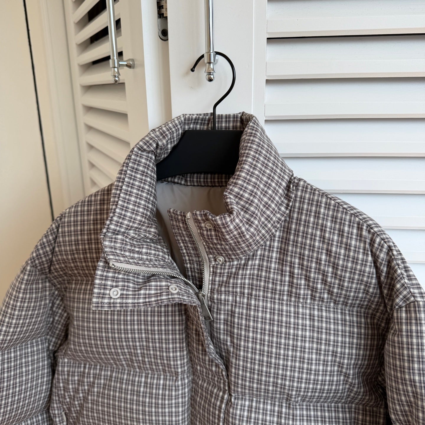 MIUMIU PLAID PUFFER JACKET STYLE 669