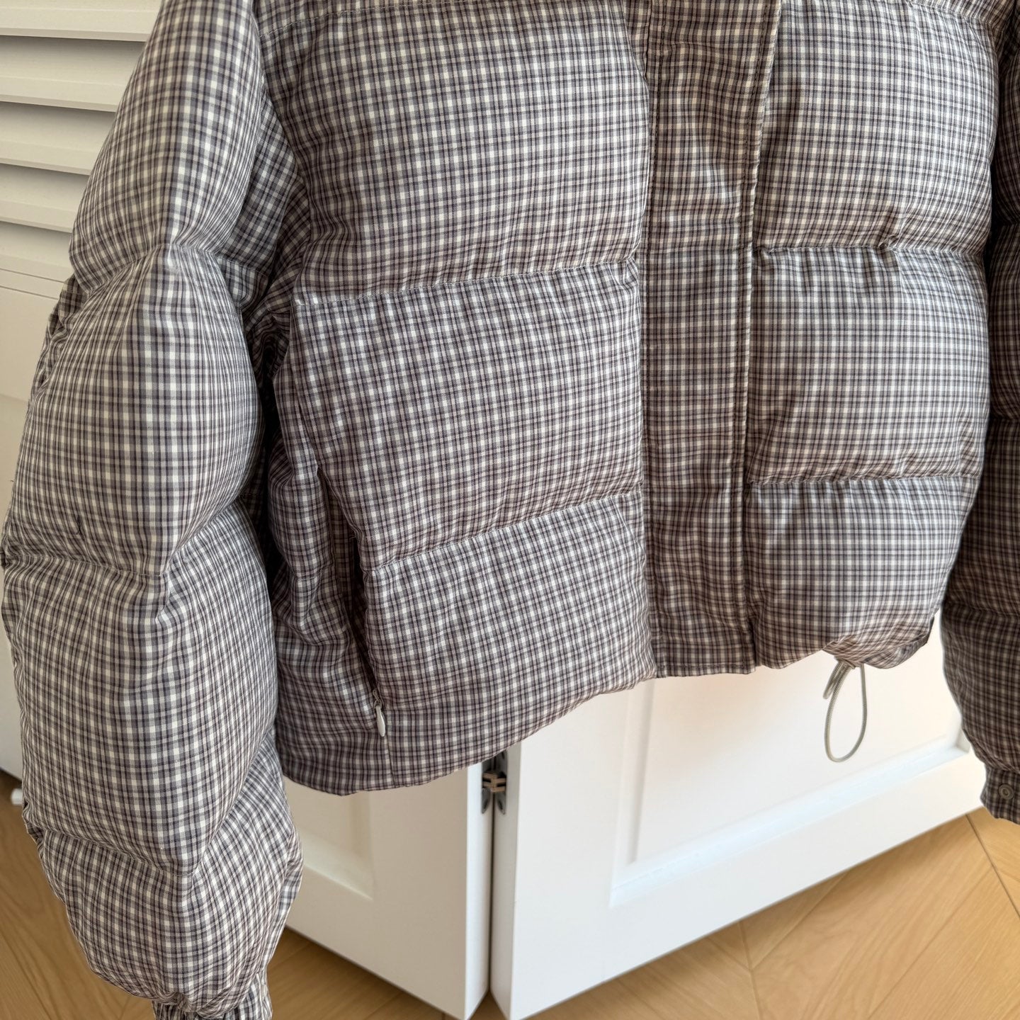 MIUMIU PLAID PUFFER JACKET STYLE 669