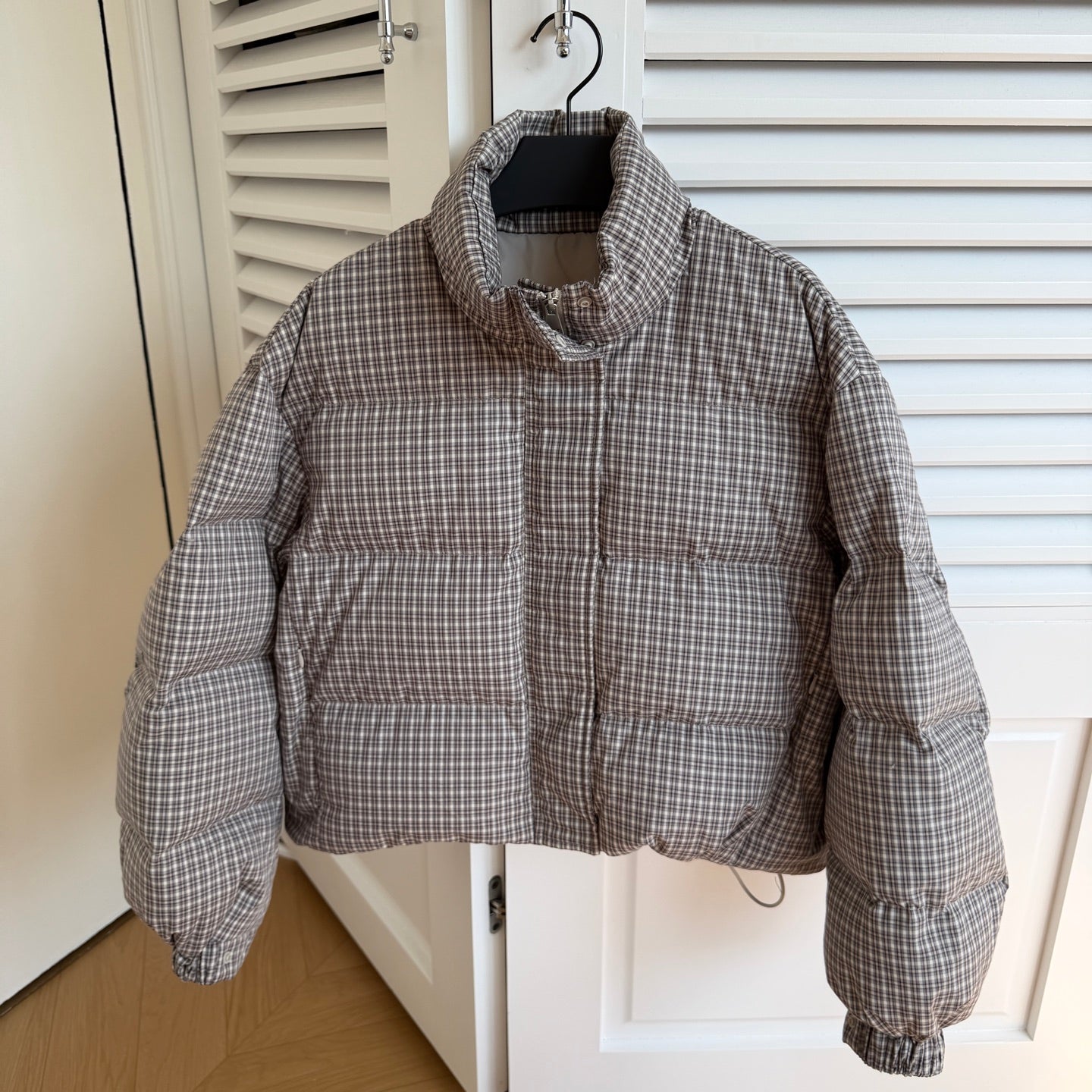 MIUMIU PLAID PUFFER JACKET STYLE 669