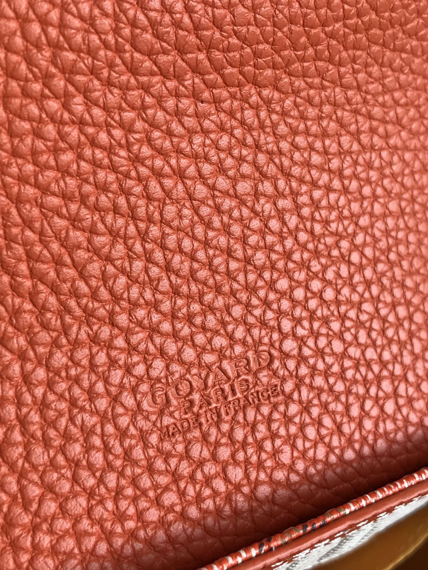 GRAND BLEU 16 IN ORANGE GOYARDINE CANVAS AND LAMBSKIN