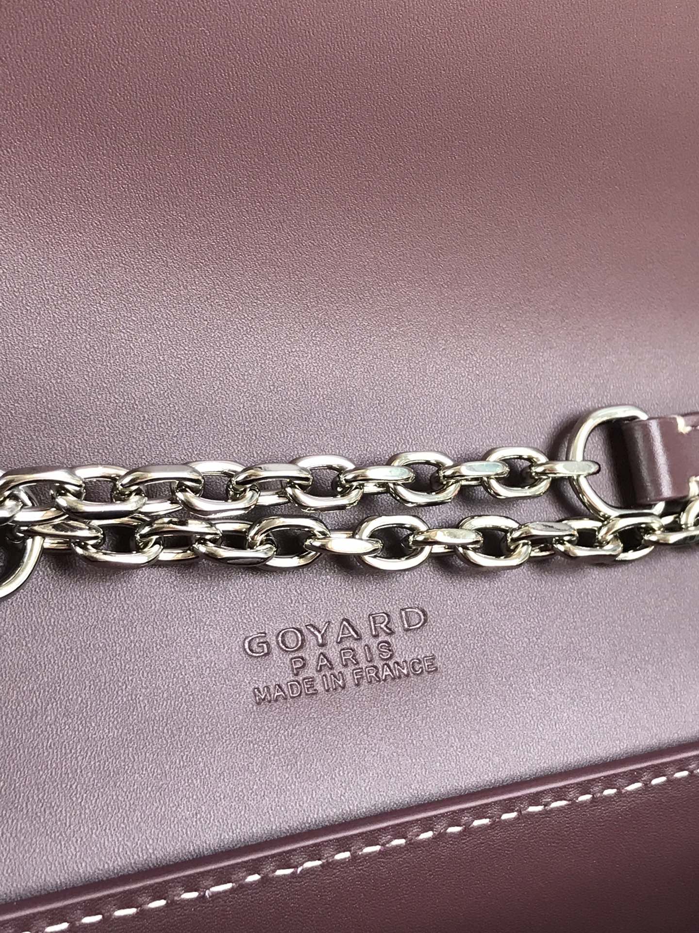 DUCHESSE MARIE-CAROLINE BAG 25 IN WINE RED GOYARDINE CANVAS AND SMOOTH CALFSKIN