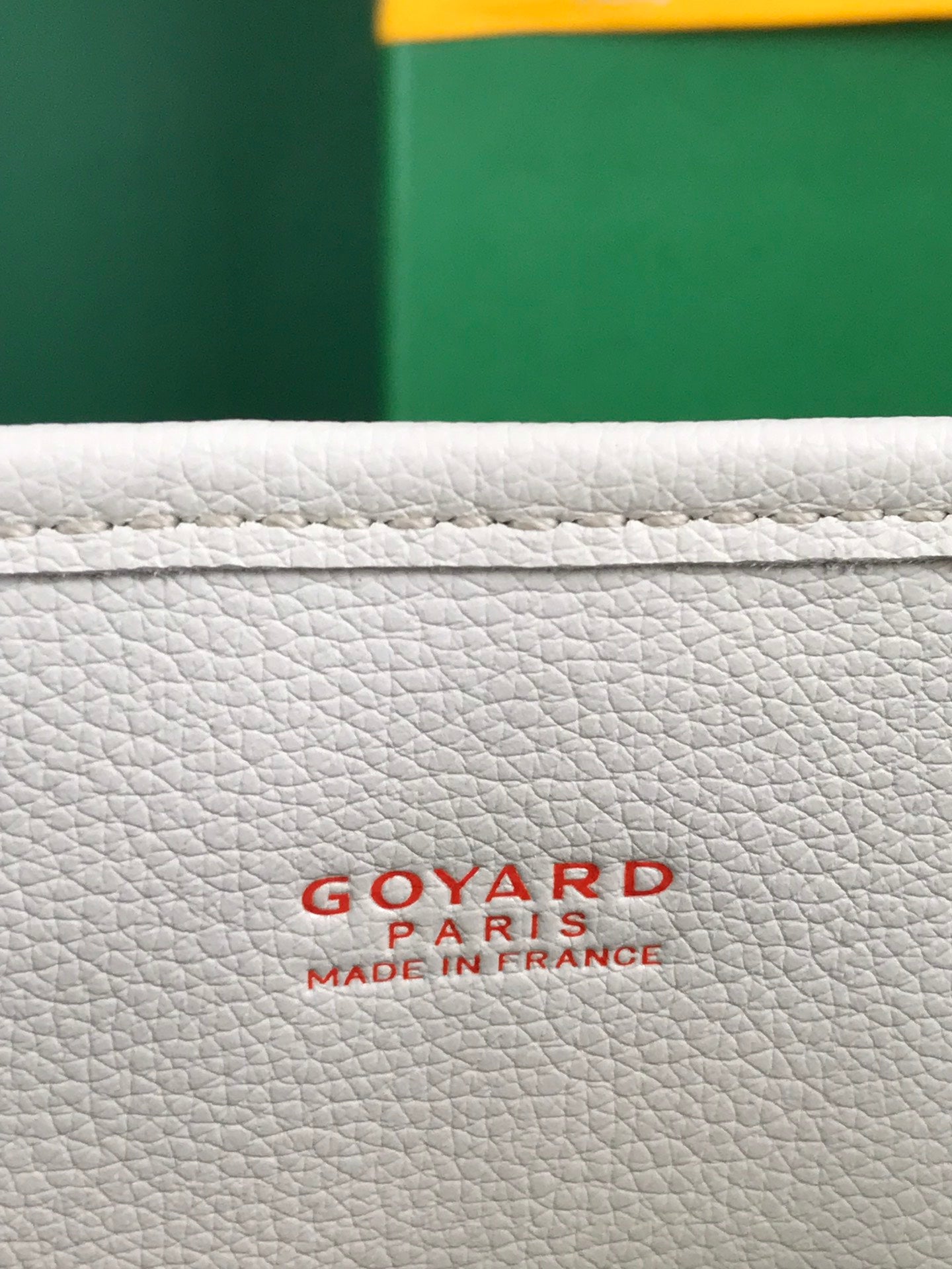 ANJOU MINI BAG 20 IN WHITE CALFSKIN AND GOYARDINE CANVAS