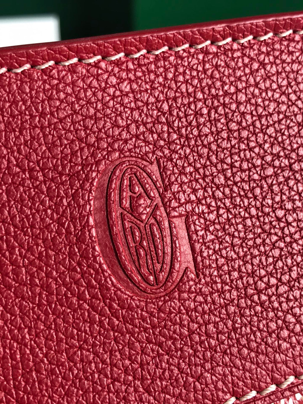 HIRONDELLE BAG 25 IN CLASSIC RED LAMBSKIN AND GOYARDINE CANVAS