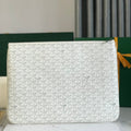 SÉNAT MGM POUCH 40 IN WHITE GOYARDINE CANVAS