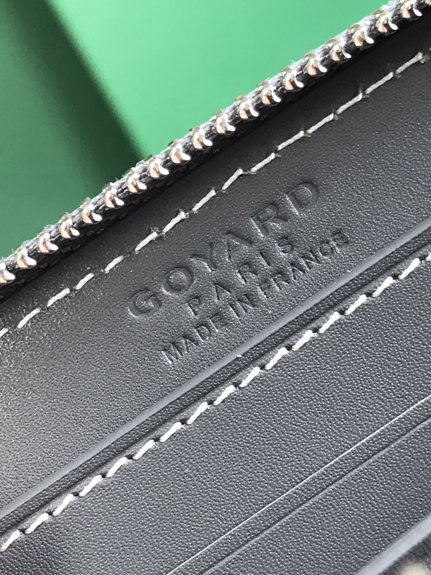 MATIGNON MINI WALLET 11 IN GRAY GOYARDINE CANVAS AND CALFSKIN